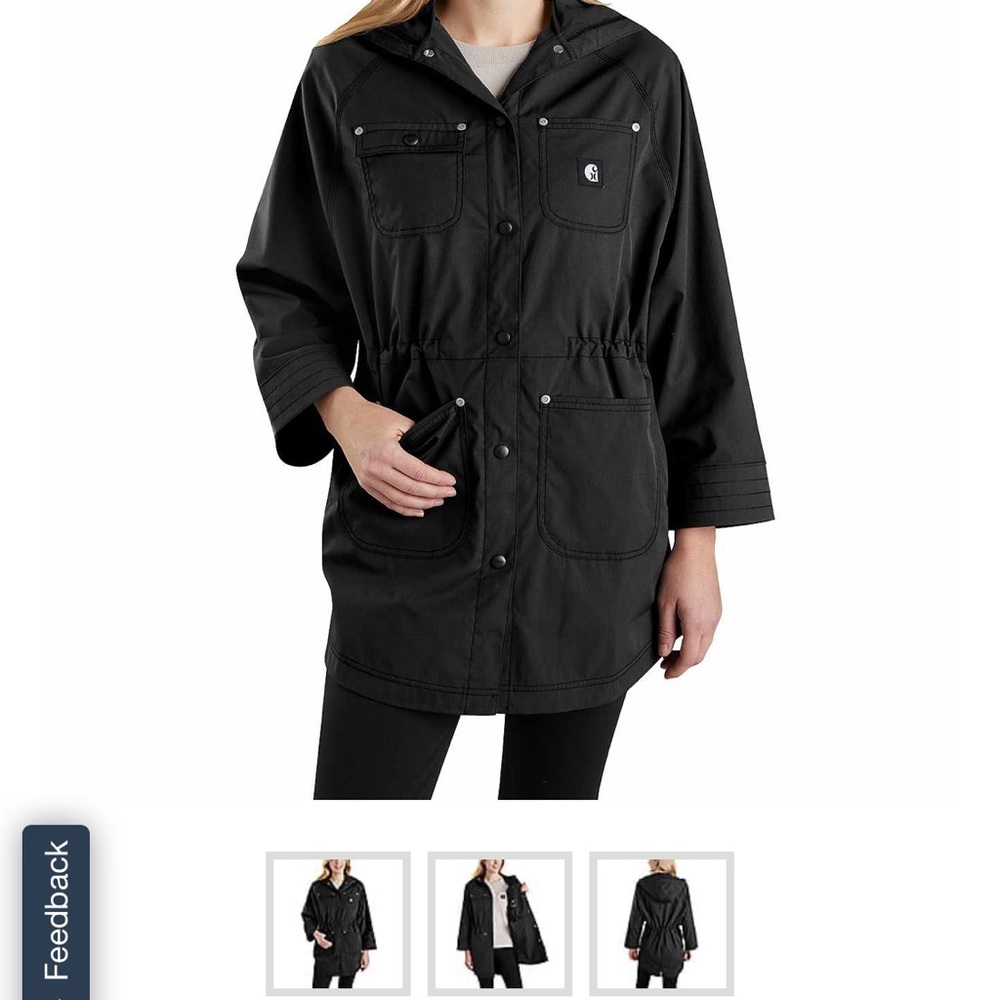 NWOT Hurley X Carhartt Women’s black jacket